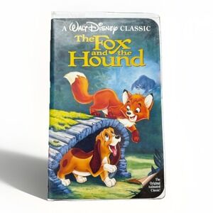 The Fox and the Hound (VHS, 1994) Walt Disney Classic Black Diamond Movie 2041